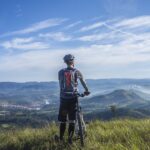 mountain bike and mountain view